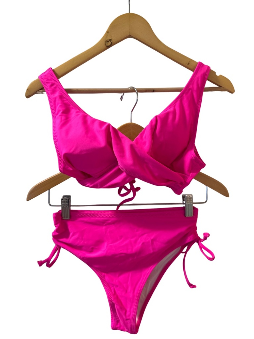 Women’s Hot Pink Two-Piece Swim Set - Classic Bikini